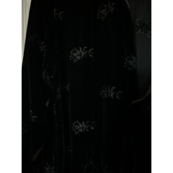 CP Shades Velvet-Silk rayon Embroidered Tunic pockets long sleeve XS EUC - Picture 2 of 12